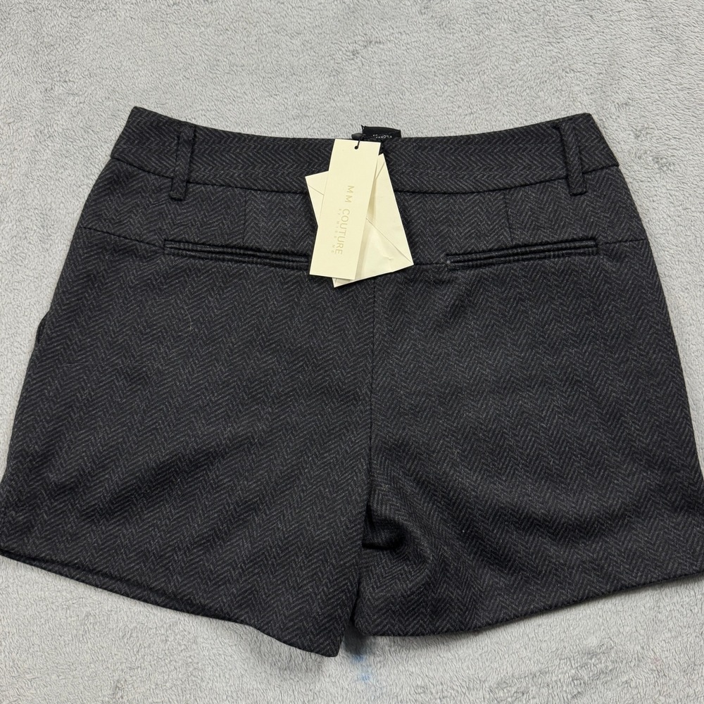 NWT MM Couture by Miss Me Herringbone Wool Blend‎ Shorts Size S (28in. Waist)